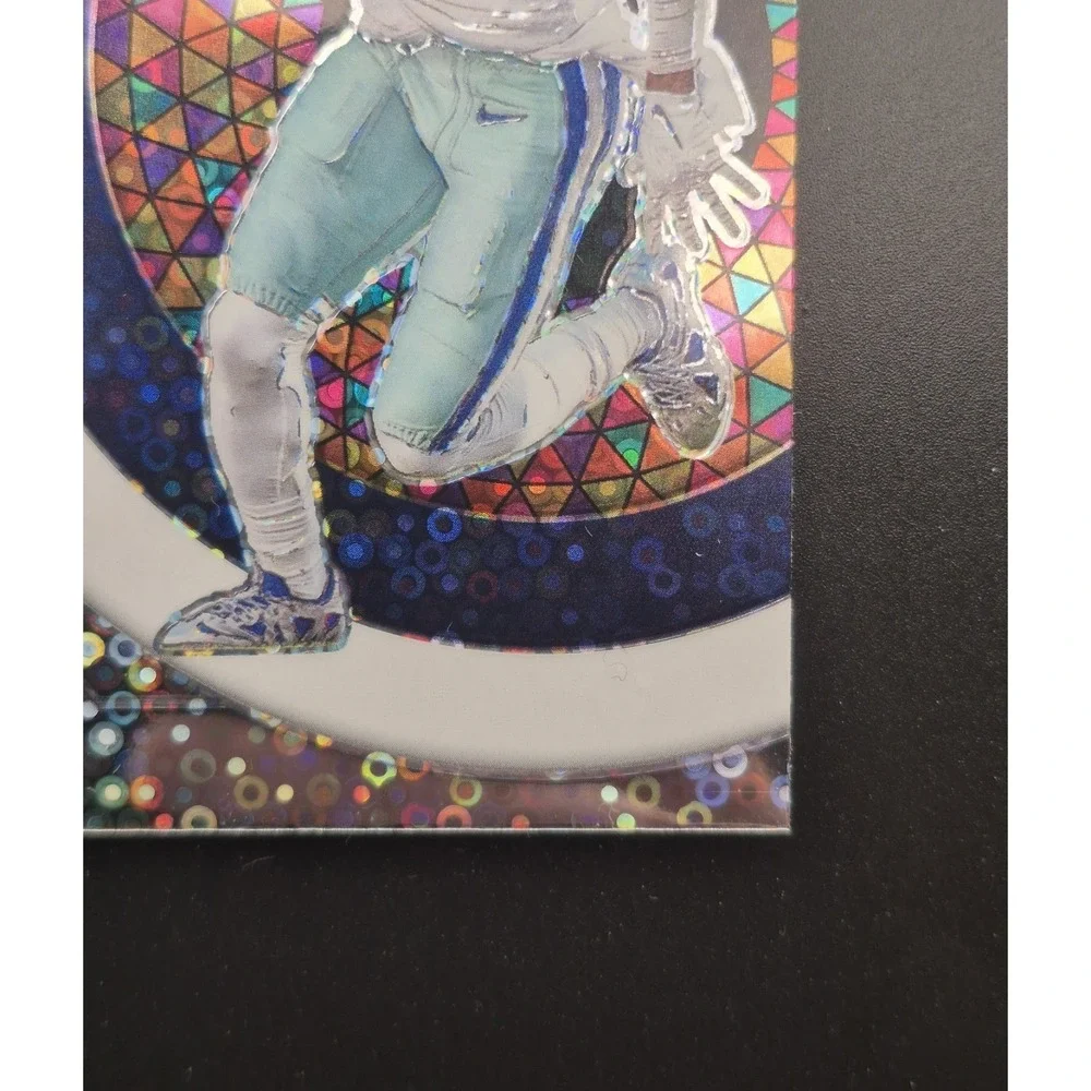 2023 Panini Mosaic CeeDee Lamb #MM-10  No Huddle Silver Disco Prizm Cowboys